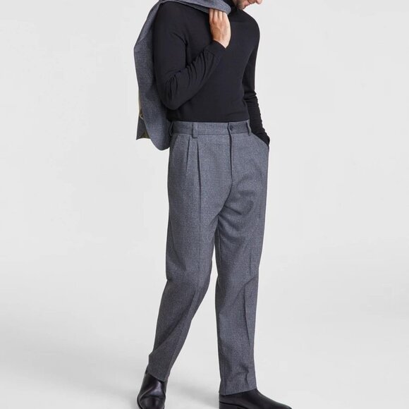 Hugo by Hugo Boss Mens‎ 2-pc suit Gray Modern-Fit Patch Pocket Jacket Size 38S - Picture 2 of 15